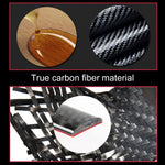 Car Carbon Fiber Cigarette Lighter Panel Frame Decorative Sticker for Volkswagen Touareg, Cigarette Lighter Panel