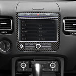 Car Carbon Fiber Navigation Panel Decorative Sticker for Volkswagen Touareg, Navigation Panel
