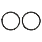 2 PCS Car Carbon Fiber Instrument Panel Air Outlet Decorative Sticker for Volkswagen Touareg, Instrument Panel Air Outlet