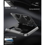 Car Carbon Fiber Texture Silicon Mobile Phone Holder for 3.5-6.8 inches Cellphone, Phone Holder for 3.5-6.8 inches Cellphone