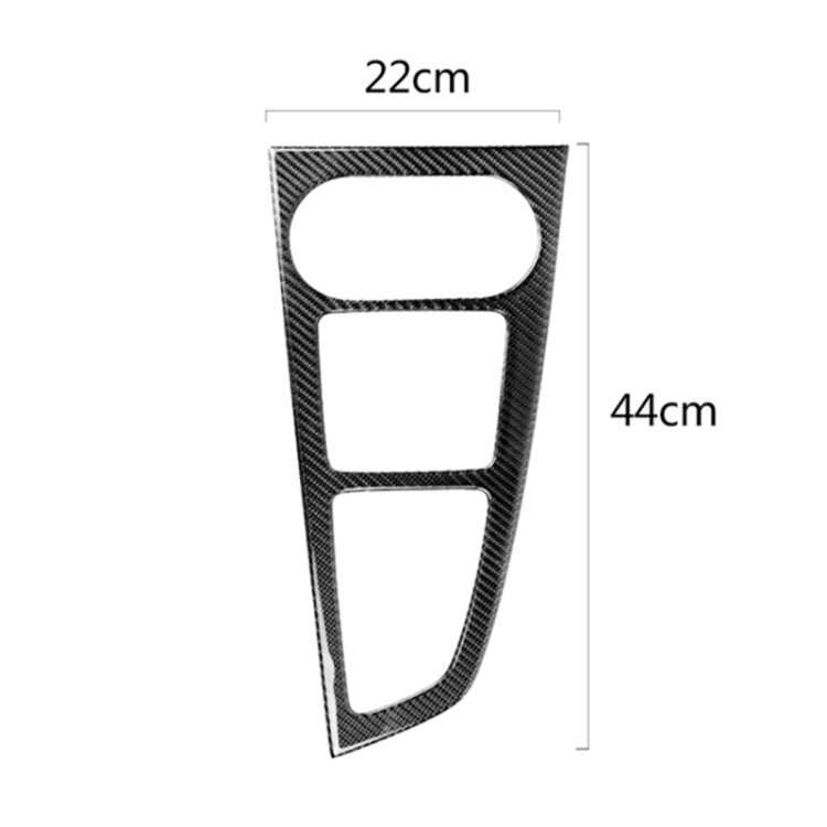 Car Carbon Fiber Gear Position Panel Decorative Sticker for Audi 2017-2018 A4L / 2017-2018 A5 / 2016-2017 A4 B9, Left Drive, Gear Position