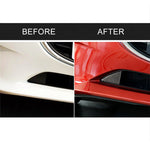Car Carbon Fiber Front Bumper Decorative Sticker for Mazda Axela 2014-2016, Front Bumper (2014-2016)