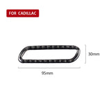 Car Carbon Fiber Seat Memory Adjustment Decorative Sticker for Cadillac XT5 2016-2017, Left Drive, Seat Memory Adjustment