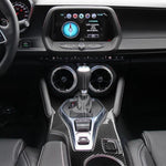 2 in 1 Car Carbon Fiber Central Control Gear Outer Frame Decorative Sticker for Chevrolet Camaro 2017-2019, Central Control Gear Outer Frame
