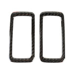 2 PCS Carbon Fiber Car Rear Dome Light Panel Decorative Sticker for Porsche Macan, Rear Dome Light