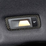 2 PCS Carbon Fiber Car Rear Dome Light Panel Decorative Sticker for Porsche Macan, Rear Dome Light
