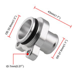 Car Water Hose Joint Pipe Adaptor with Clamps for BMW 335i, Size: 28mm, Silver