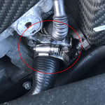Car Water Hose Joint Pipe Adaptor with Clamps for BMW 335i, Size: 28mm, Silver