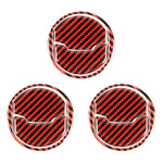 9 in 1 Car Carbon Fiber Central Air Outlet Frame Decorative Sticker for Ford Mustang 2015-2020, Central Air Outlet Frame