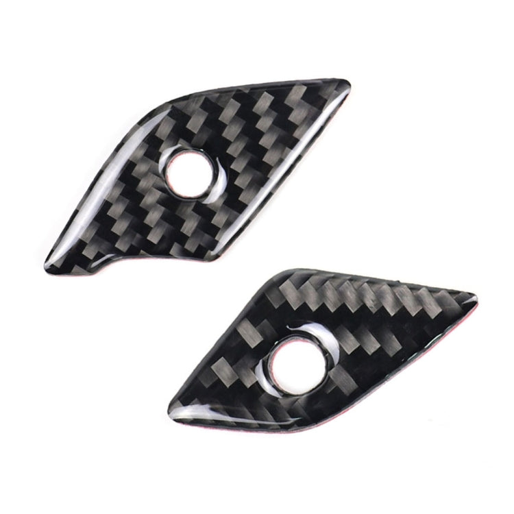 4 in 1 Car Carbon Fiber Steering Wheel Button Decorative Sticker for Cadillac xt5 2016-2017, Left and Right Drive Universal, For Cadillac xt5 2016-2017