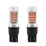 2 PCS 7443 DC12V / 2.2W Car Strobe Brake Lights with 42LEDs SMD-2835 Lamps, 7443 Strobe