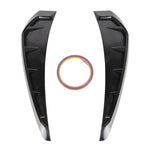 2 PCS Car Soft Silicone Decorative Sticker Outside Sticker, Bright Black, Bright Black
