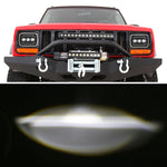 2073S 1 Pair 7 inch Car Square Headlight Work Light, 2073S