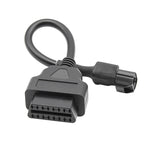 16Pin to 3Pin Motorcycles OBD2 Conversion Cable OBDII Diagnostic Adapter Cable for KYMCO, 16Pin to 3Pin
