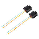 1 Pair Car H11 Bulb Holder Base Female Socket with Cable for BMW, For BMW