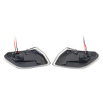 Car Black Wheel Eyebrow Side Light Turn Signal Leaf Plate Lamp for Jeep Wrangler JL 2018-, Black