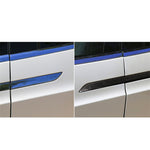 4 PCS Carbon Fiber Car Outer Door Handle Panel Decorative Sticker for Tesla Model X, Outer Door Handle Panel