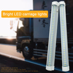 2 PCS ZS-3333 Side Switch Type 12-80V High Bright 108LEDs Car Dome Light Cabin Light Bar, ZS-3333 Side Switch Type