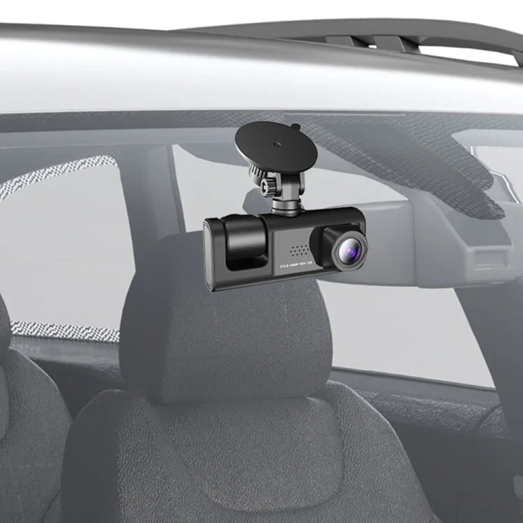 A1 3-lens Video HD Night Vision Car Driving Recorder, with Rear View Camera, A1