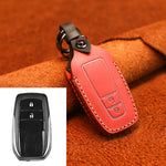 For Toyota Car Cowhide Leather Key Protective Cover Key Case, Two Keys Version, For Toyota,Two Keys Version, For Toyota, Two Keys Version