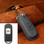 For Mazda Old Style Hallmo Car Cowhide Leather Key Protective Cover Key Case, Two Keys Version, Two Keys Version, For Mazda Old Style, For Mazda, For Mazda Old Style, Two Keys Version