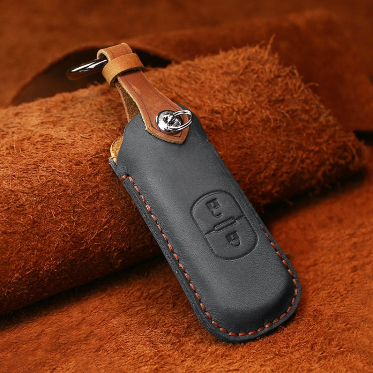 For Mazda Old Style Hallmo Car Cowhide Leather Key Protective Cover Key Case, Two Keys Version, Two Keys Version, For Mazda Old Style, For Mazda, For Mazda Old Style, Two Keys Version