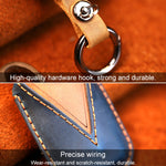 For Kia Old Style Car Cowhide Leather Key Protective Cover Key Case, For Kia, For Kia Old Style