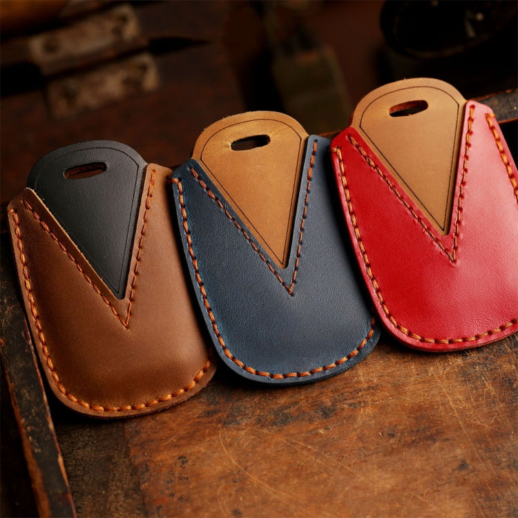 For Land Rover Car Cowhide Leather Key Protective Cover Key Case, For Land Rover