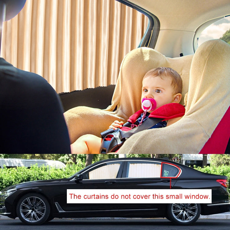 2 PCS Car Auto Sunshade Curtains Windshield Cover for the Rear Seat, Rear Seat, Black, Rear Seat, Gold, Rear Seat, Silver