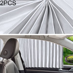 2 PCS Car Auto Sunshade Curtains Windshield Cover for the Rear Seat, Rear Seat, Black, Rear Seat, Gold, Rear Seat, Silver