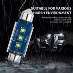 2pcs 41mm IC12V /  2.76W / 0.23A / 300LM 3LEDs SMD Car Reading Lamp Dome Light, 41mm