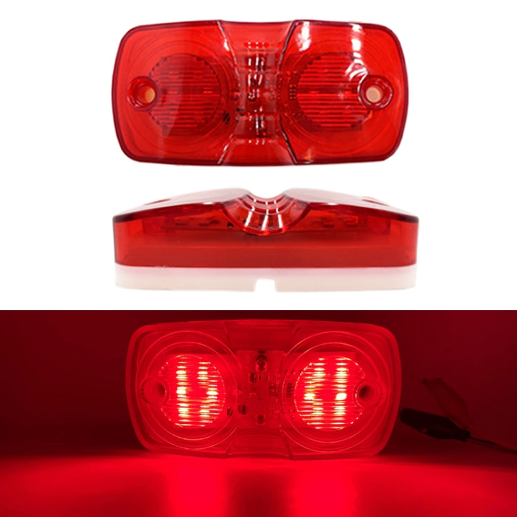 2pcs MK-106 Truck 12LEDs Side Marker Light, MK-106 (Red Light), MK-106 (Yellow Light)