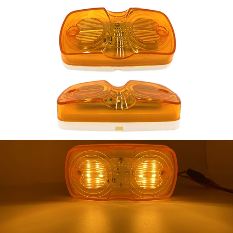 2pcs MK-106 Truck 12LEDs Side Marker Light, MK-106 (Red Light), MK-106 (Yellow Light)