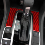 Car Carbon Fiber Gear Decorative Sticker for Honda Tenth Generation Civic 2016-2019, Left and Right Drive Universal, Gear
