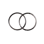 Carbon Fiber Car Horn Circle Decorative Sticker for BMW E90 / E84 / 320i / 325i, Horn Circle