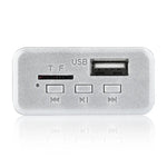 Car 12V Audio MP3 Player Decoder Board FM Radio TF Card USB AUX, with Bluetooth, 38, 38 (White)