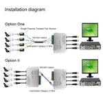 HD204A-F HD-CVI/TVI/AHD CCTV 4CH UTP Passive Video Balun, HD204A-F