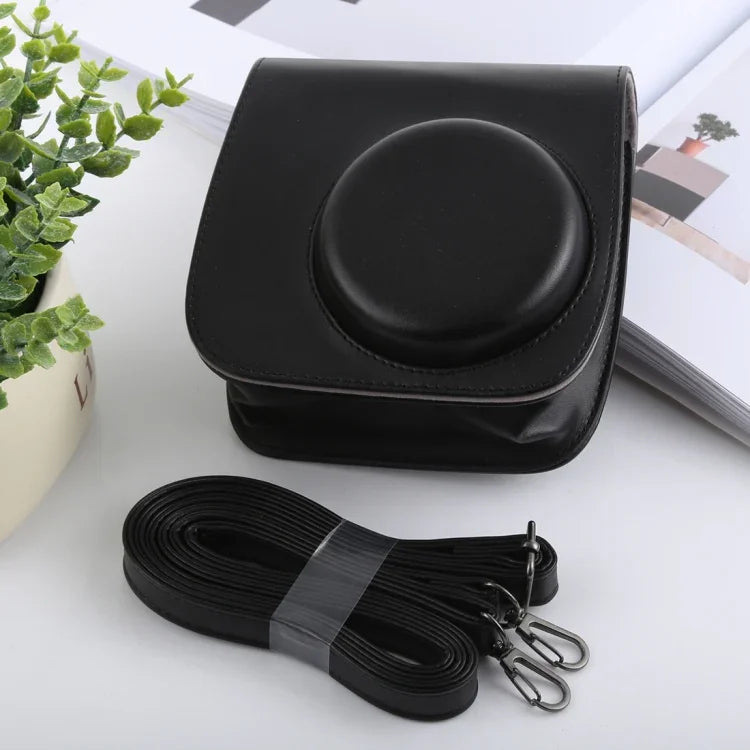 Retro Style Full Body Camera PU Leather Case Bag with Strap for FUJIFILM instax mini 9 / mini 8+ / mini 8, For FUJI  mini 9, For FUJI mini 9