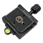 FMA-60 Dual-use Knob Quick Release Clamp Adapter Plate Mount for Arca Swiss / RRS / SUNWAYFOTO Quick Release Plate, FMA-60