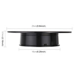 25cm 360 Degree Electric Rotating Turntable Display Stand Video Shooting Props Turntable for Photography, Load 3kg, Powered by Battery, 25cm/Powered by Battery(B), 25cm/Powered by Battery(W), 25cm/Powered by Battery(BW)