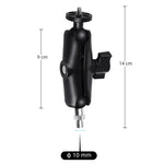 M10 9cm Connecting Rod Fixed Motorcycle Mount Holder with Tripod Adapter & Screw for GoPro, Insta360, DJI and Other Action Cameras, M10 9cm Connecting Rod Holder