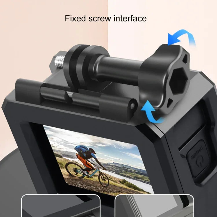 For GoPro HERO10 Black / HERO9 Black ABS Plastic Border Frame Mount Protective Case with Buckle Basic Mount & Screw, ABS Plastic Border Frame