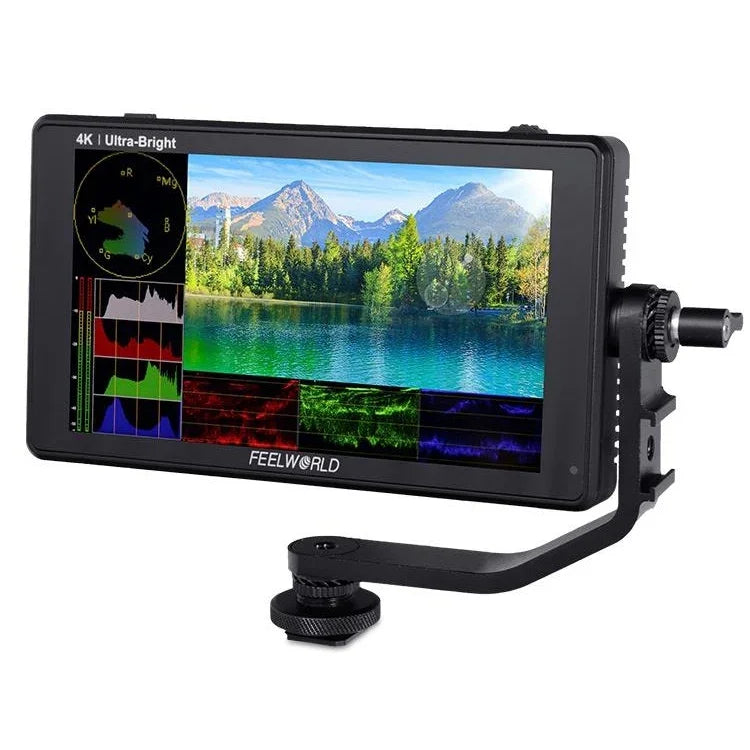 FEELWORLD LUT6S 1920x1080 2600 nits 6 inch IPS Screen HDMI 4K Touch Screen SDI HDI Camera Field Monitor, LUT6S