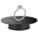 25cm 360 Degree Electric Rotating Mirror Surface Turntable Display Stand Video Shooting Props Turntable for Photography, Load 3kg, Powered by Battery, 25cm Mirror/Powered by Battery(B), 25cm Mirror/Powered by Battery(W), 25cm Mirror/Powered by Battery(WB)