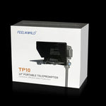FEELWORLD TP10 Portable 10-inch Folding Teleprompter with Remote Control Lens Adapter Ring For Below 10 inches Smartphone / Tablet, TP10
