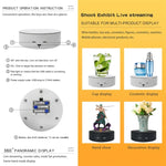 13cm Xiaoai Electric Rotating Turntable Display Stand Video Shooting Props Turntable, 13cm