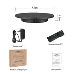 42cm Electric Rotating Display Stand Video Shooting Props Turntable, Load: 100kg, Plug-in Power, EU Plug, 42cm, EU Plug