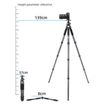 BEXIN RC334 Portable Collapsible Carbon Fiber Camera Tripod, RC334