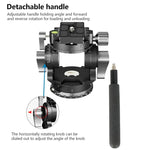 BEXIN DT-02S/S 2D 360 Degree Panorama Heavy Duty Tripod Action Fluid Drag Head with Quick Release Plate, DT-02S/S