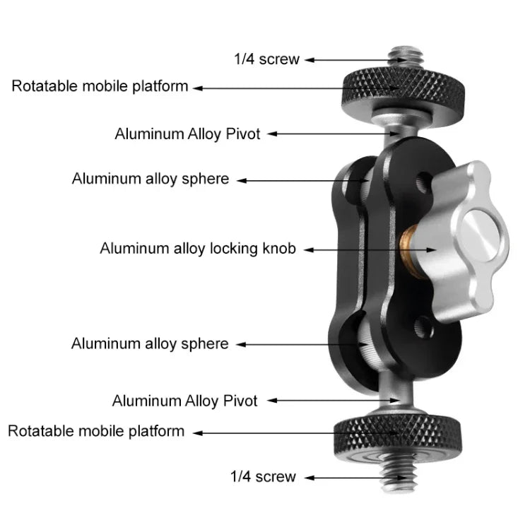 BEXIN TM-2 Multi-function Magic Arm Ball Mount Clamp Clip, TM-2